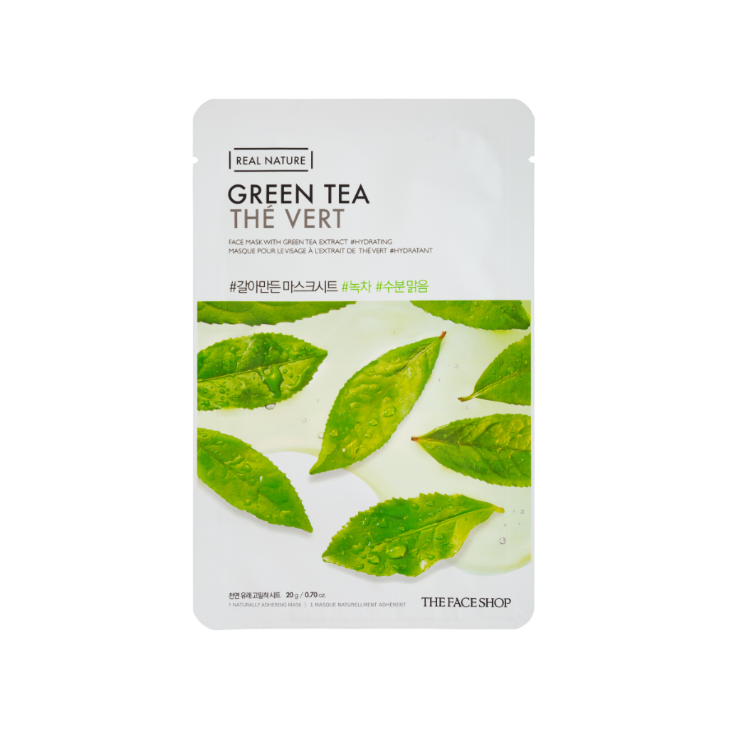 8806182560002 REAL NATURE GREEN TEA FACE MASK - Image 1