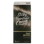 SILKY HAIR COLOR CREAM BLACK BROWN