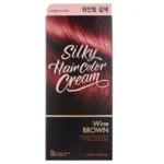 SILKY HAIR COLOR CREAM WINE BROWN