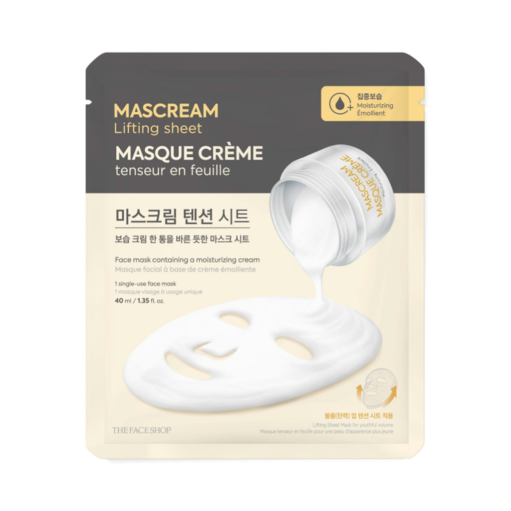 8806182589638 DEEPLY MOISTURIZING MASCREAM LIFTING SHEET MASK - Image 1
